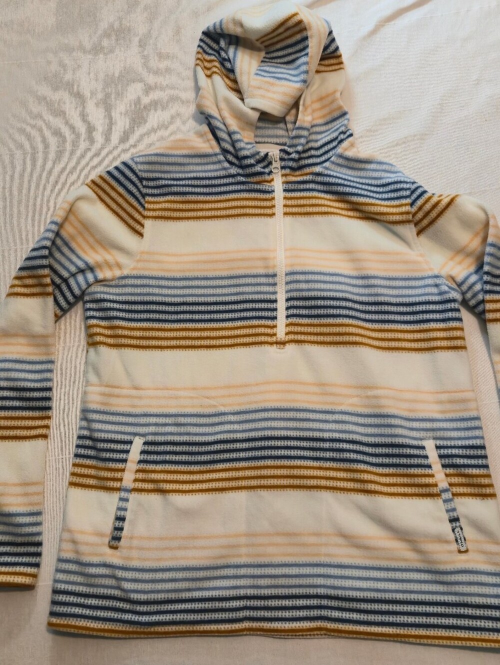 O'Neill Striped Fleece Pullover Hoodie Womens Medium
